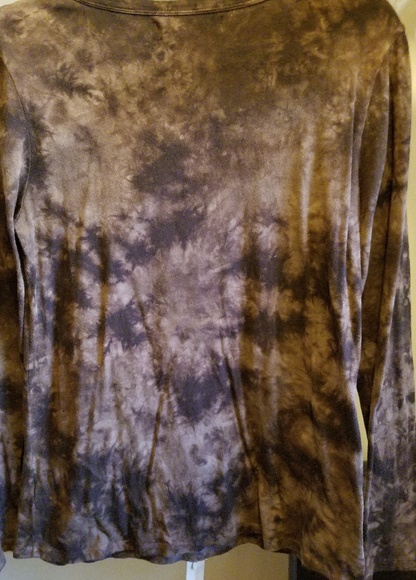 Brown Tie Dyed Shirt - Picture 2 of 4